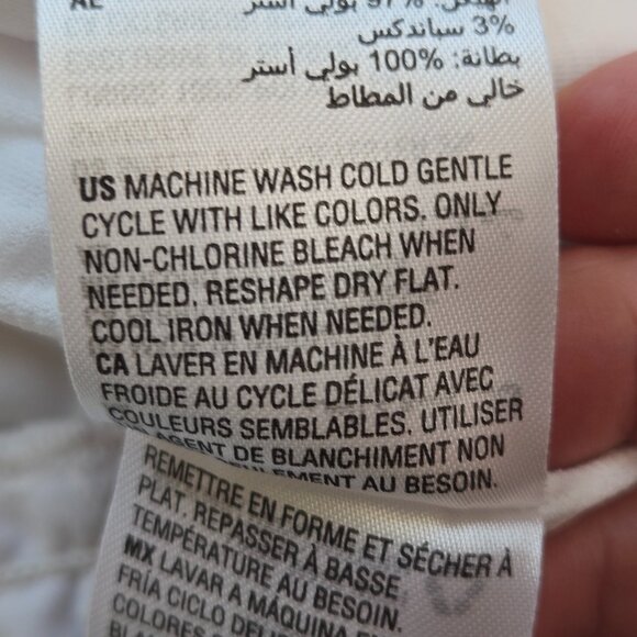 810-11 Bar III Plus Size White Strapless Eyelet Crop Top size 2X 18/20 - Picture 7 of 7